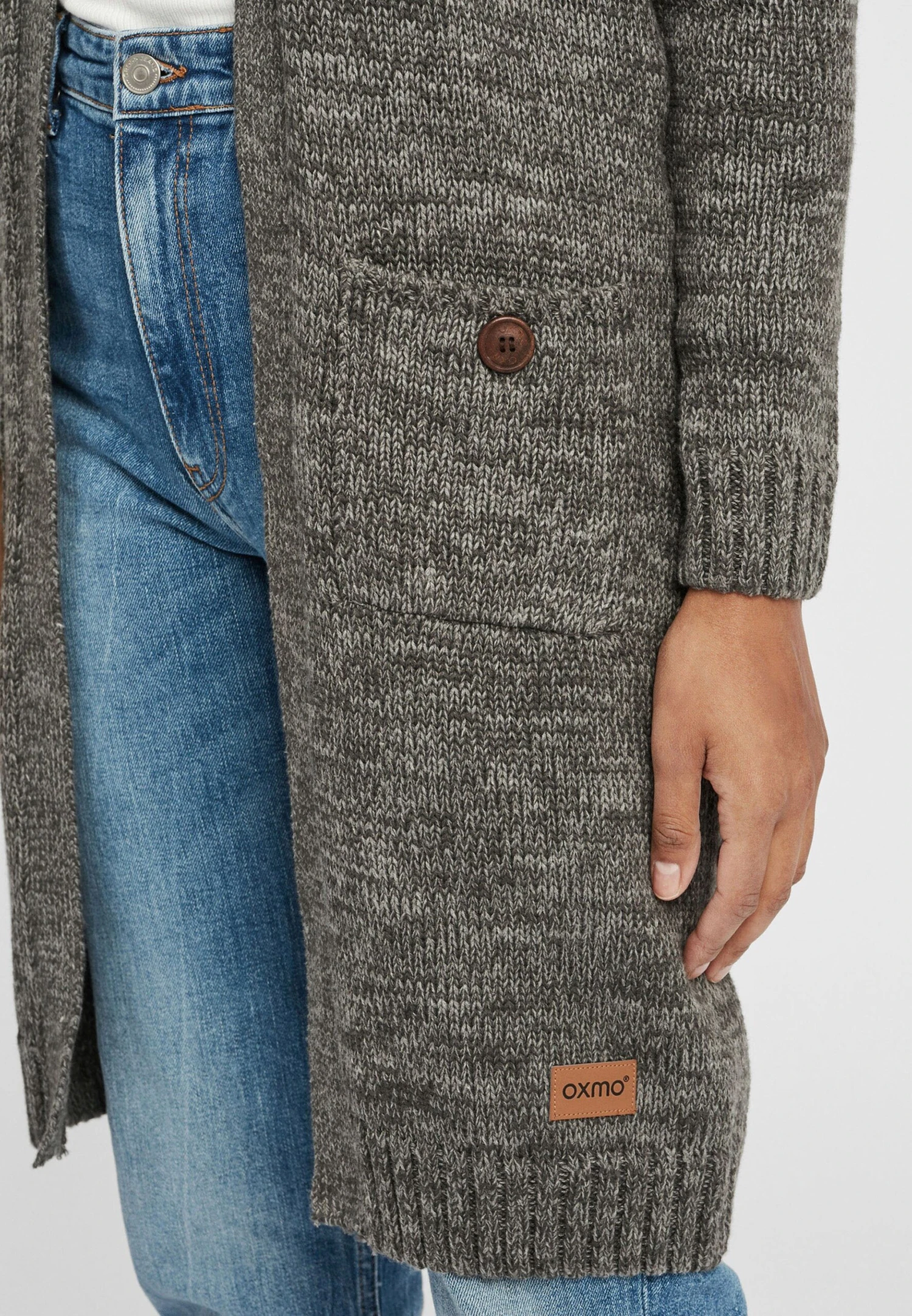 OXMO Oxphiletta - Chaqueta De Punto - Dark Grey 5 OXMO Oxphiletta - Chaqueta De Punto - Dark Grey - Imagen 5