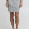 OXMO Oxlou - Falda De Tubo - Light Grey Melange