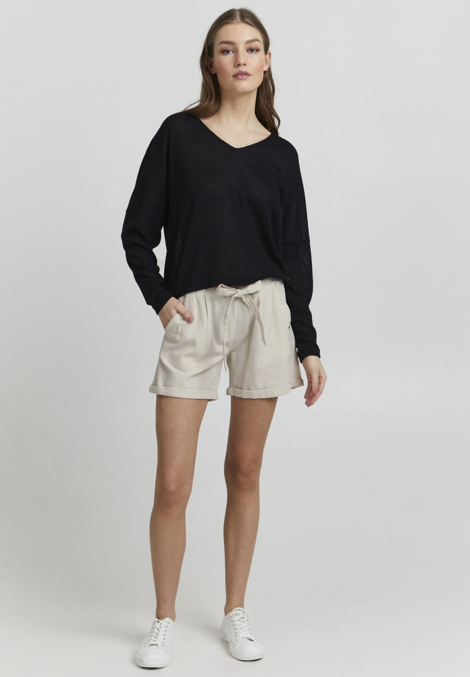 OXMO Shorts - Oatmeal 2 OXMO Shorts - Oatmeal - Imagen 2