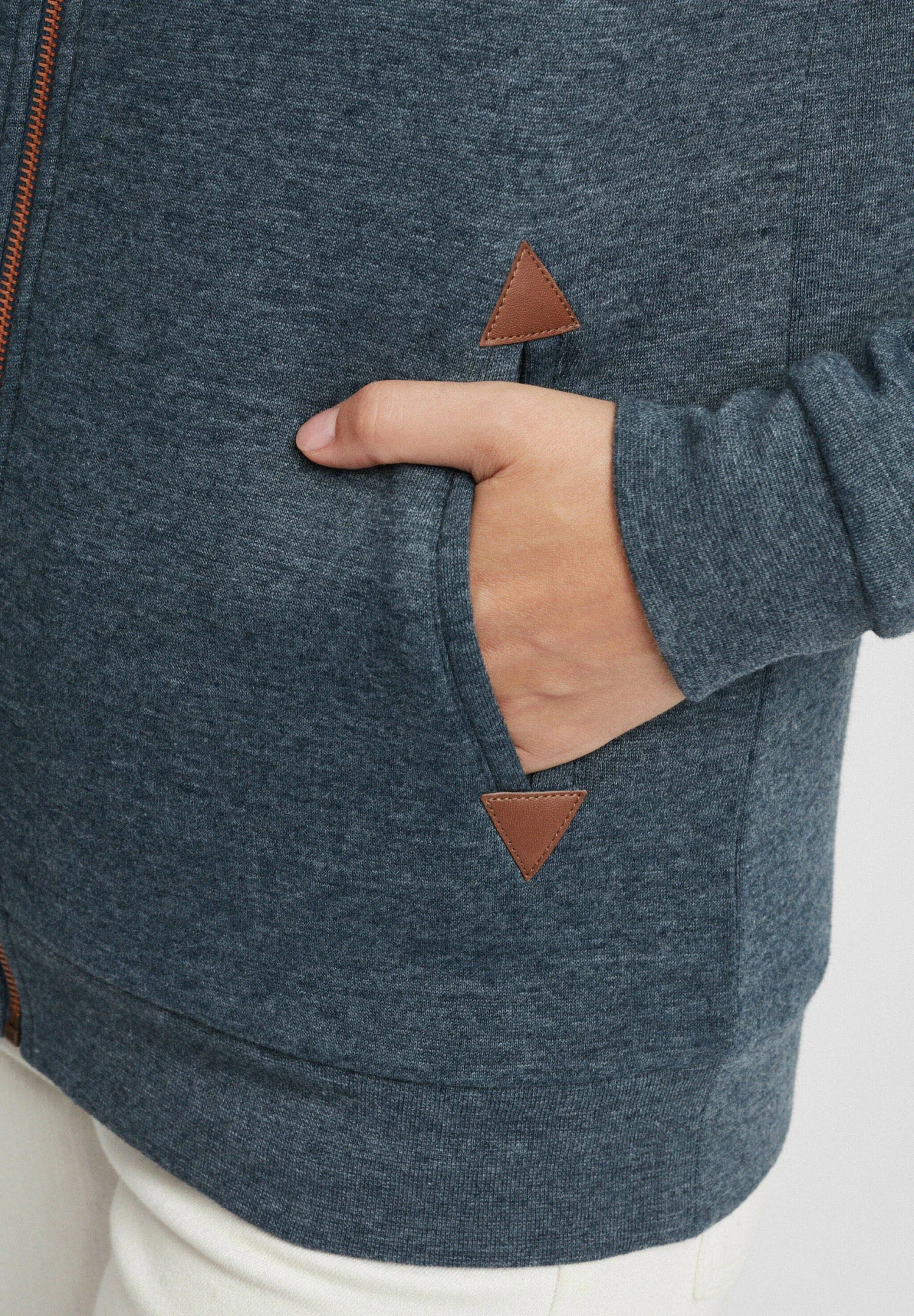 OXMO Oxvicky - Sudadera Con Cremallera - Ins Bl Mel 5 OXMO Oxvicky - Sudadera Con Cremallera - Ins Bl Mel - Imagen 5