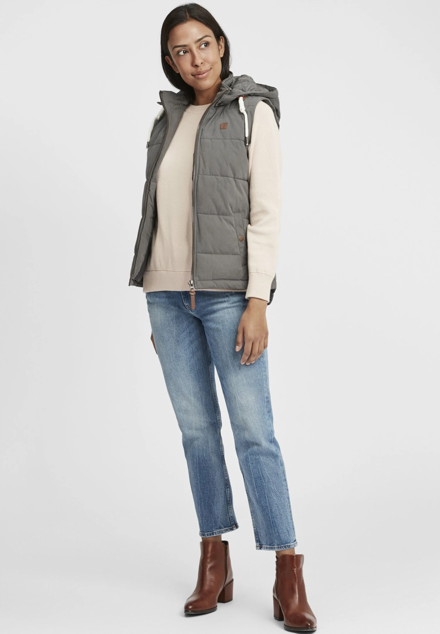 OXMO Oxlew - Chaleco - Dark Grey 2 OXMO Oxlew - Chaleco - Dark Grey - Imagen 2