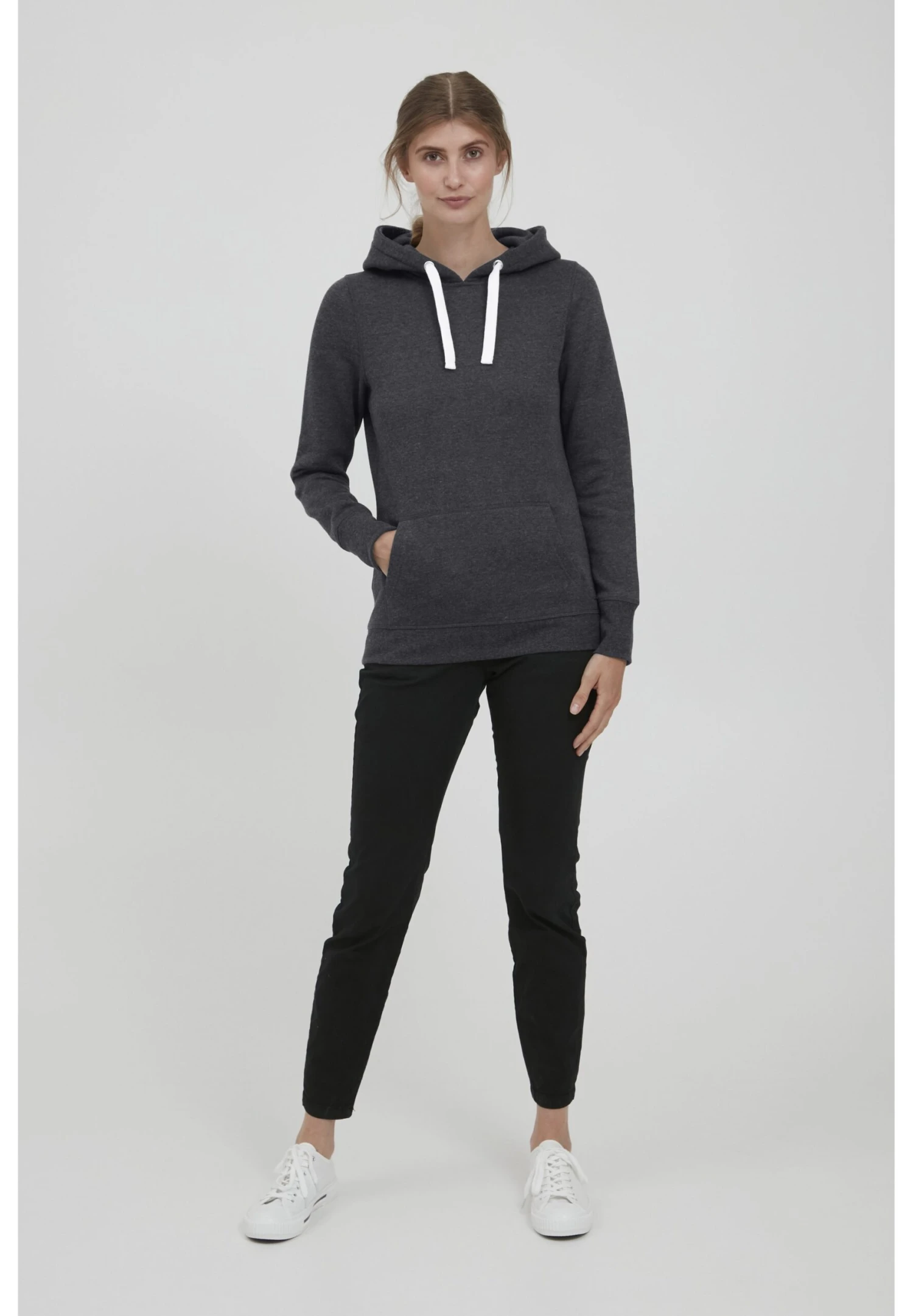 OXMO Oxolive - Jersey Con Capucha - Dark Grey Melange 2 OXMO Oxolive - Jersey Con Capucha - Dark Grey Melange - Imagen 2