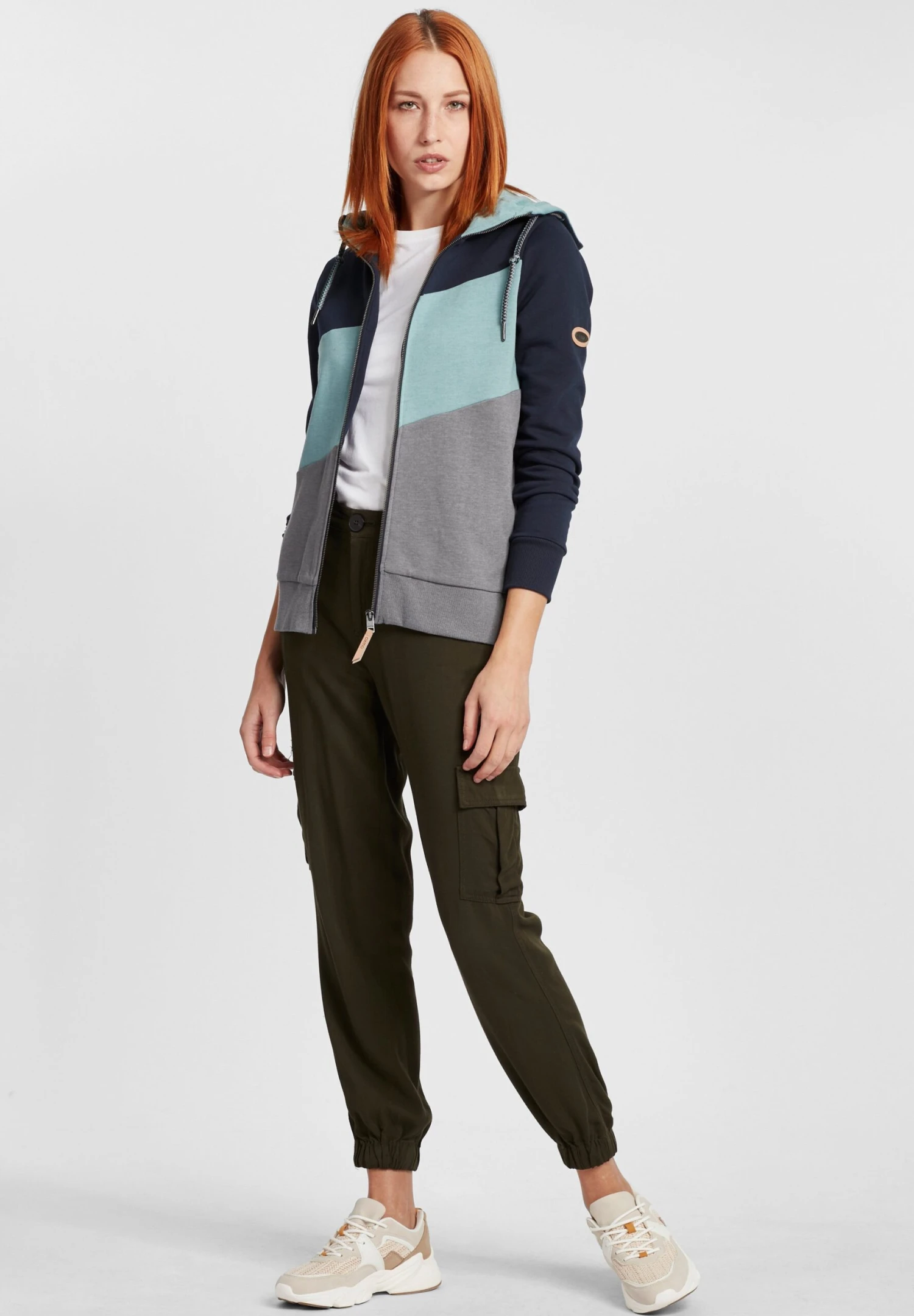 OXMO Oxaggi - Sudadera Con Cremallera - Insignia Blue 2 OXMO Oxaggi - Sudadera Con Cremallera - Insignia Blue - Imagen 2