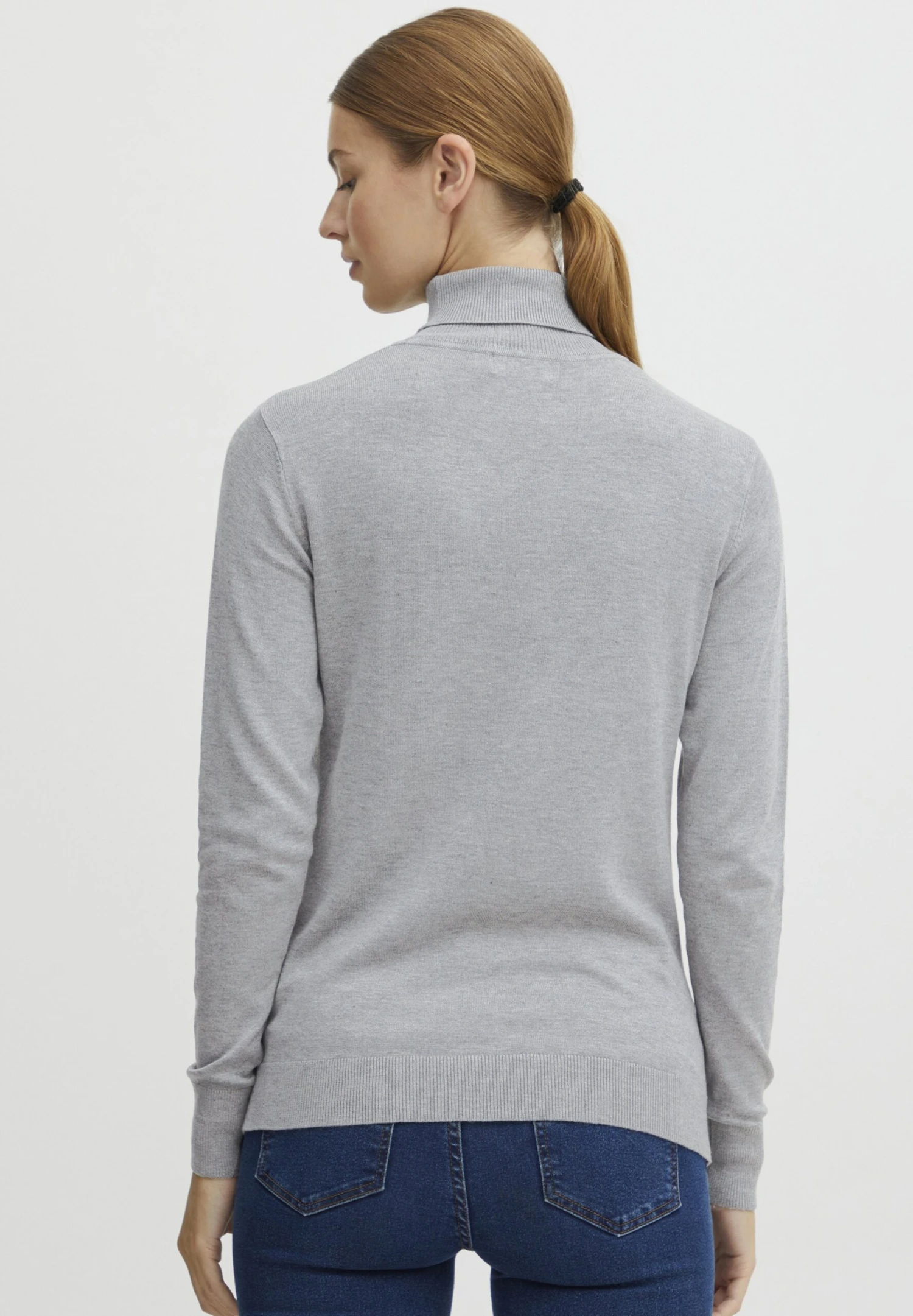 OXMO Katja - Jersey De Punto - Mid Grey Melange 3 OXMO Katja - Jersey De Punto - Mid Grey Melange - Imagen 3