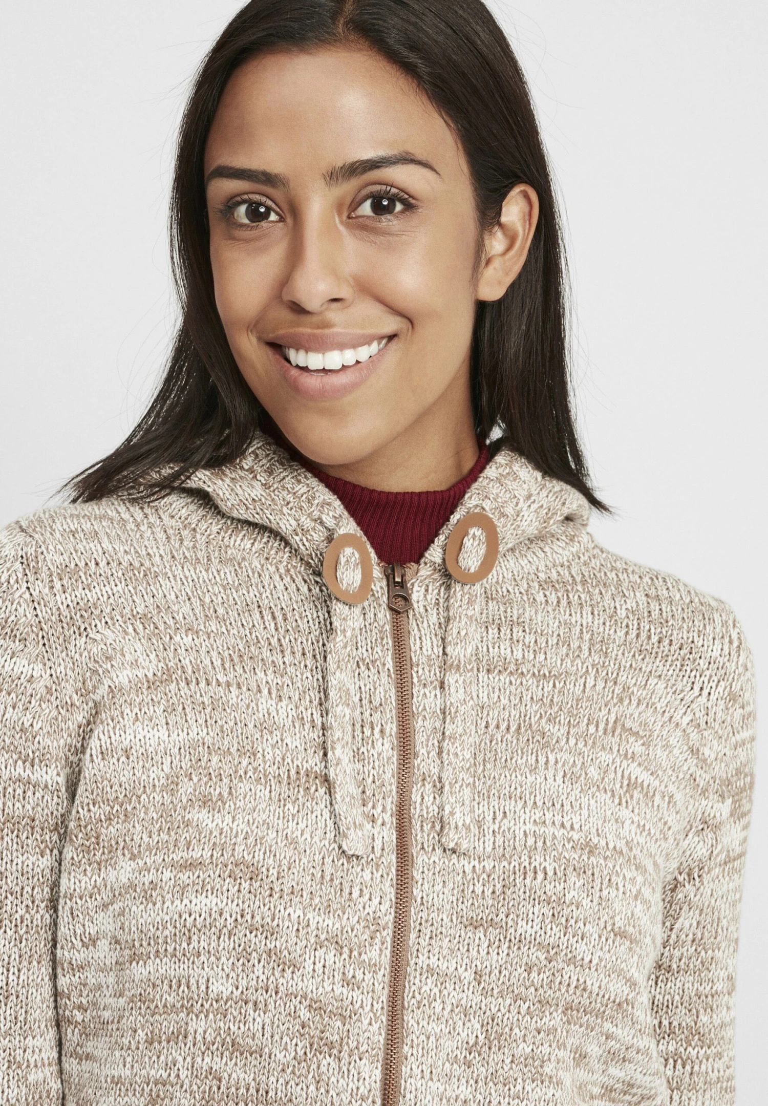 OXMO Oxphiladelphia - Chaqueta De Punto - Dune 4 OXMO Oxphiladelphia - Chaqueta De Punto - Dune - Imagen 4