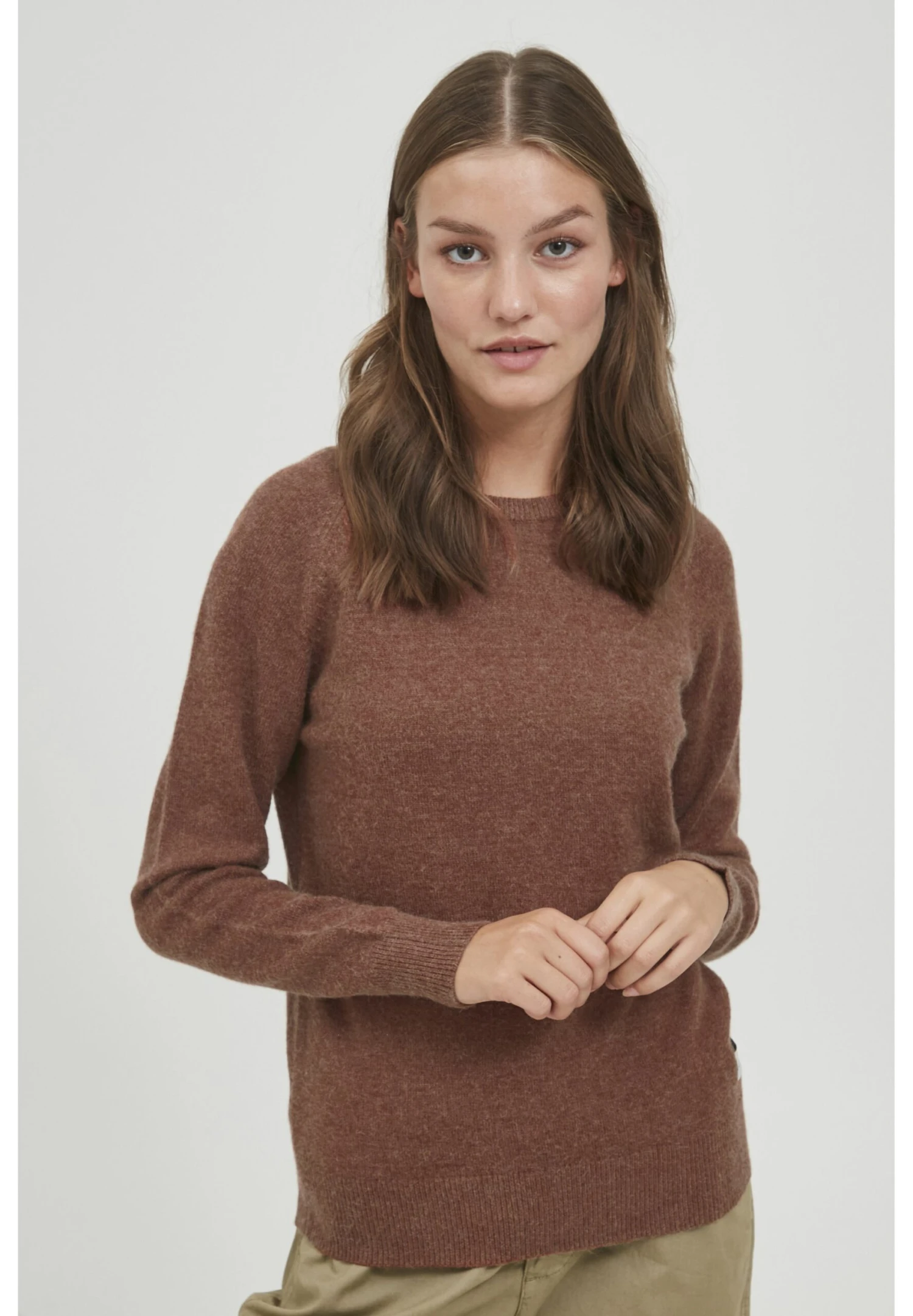 OXMO Oxmaria - Jersey De Punto - Brown 1 OXMO Oxmaria - Jersey De Punto - Brown