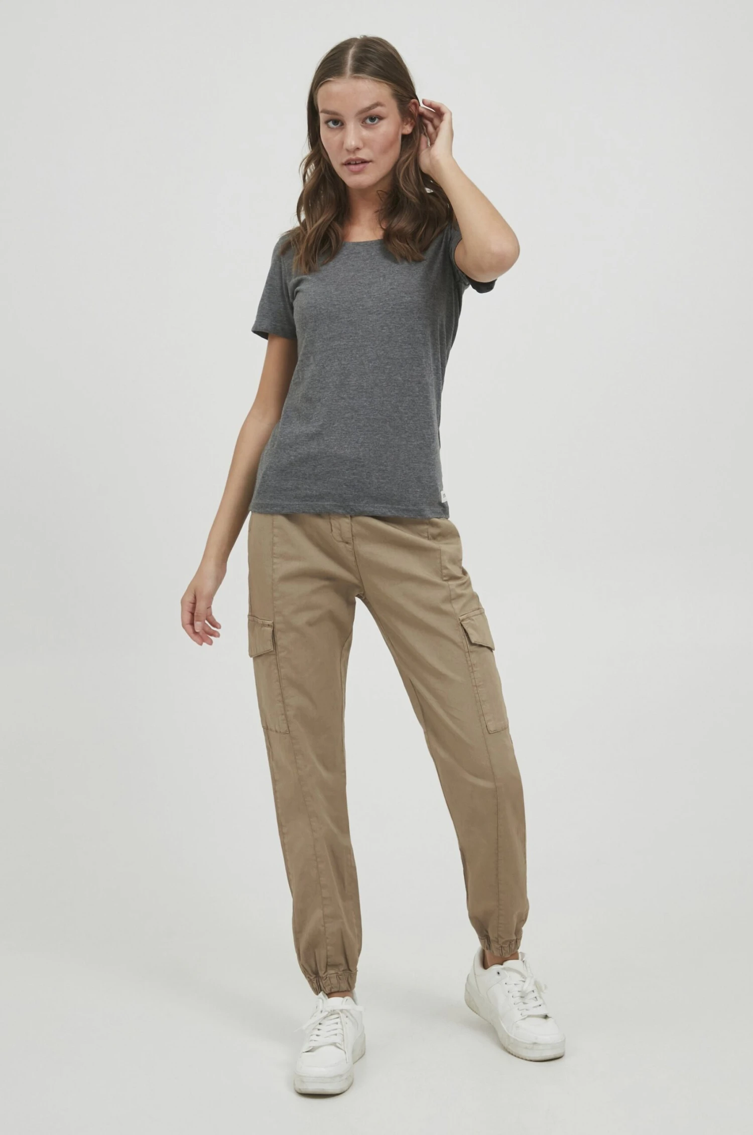 OXMO Oxcoco - Pantalones Cargo - Dune 2 OXMO Oxcoco - Pantalones Cargo - Dune - Imagen 2