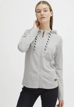 OXMO Oxwanda - Sudadera Con Cremallera - Oyster Grey Melange
