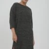 OXMO Oxbinala - Vestido De Punto - Dark Grey Melange