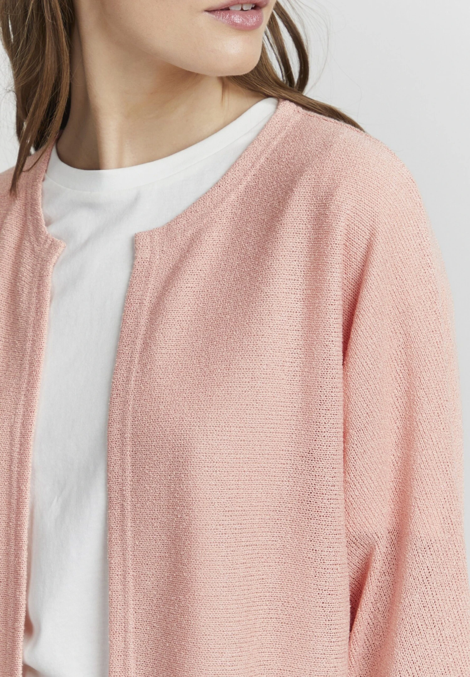 OXMO Kike - Chaqueta De Punto - Coral Cloud 4 OXMO Kike - Chaqueta De Punto - Coral Cloud - Imagen 4