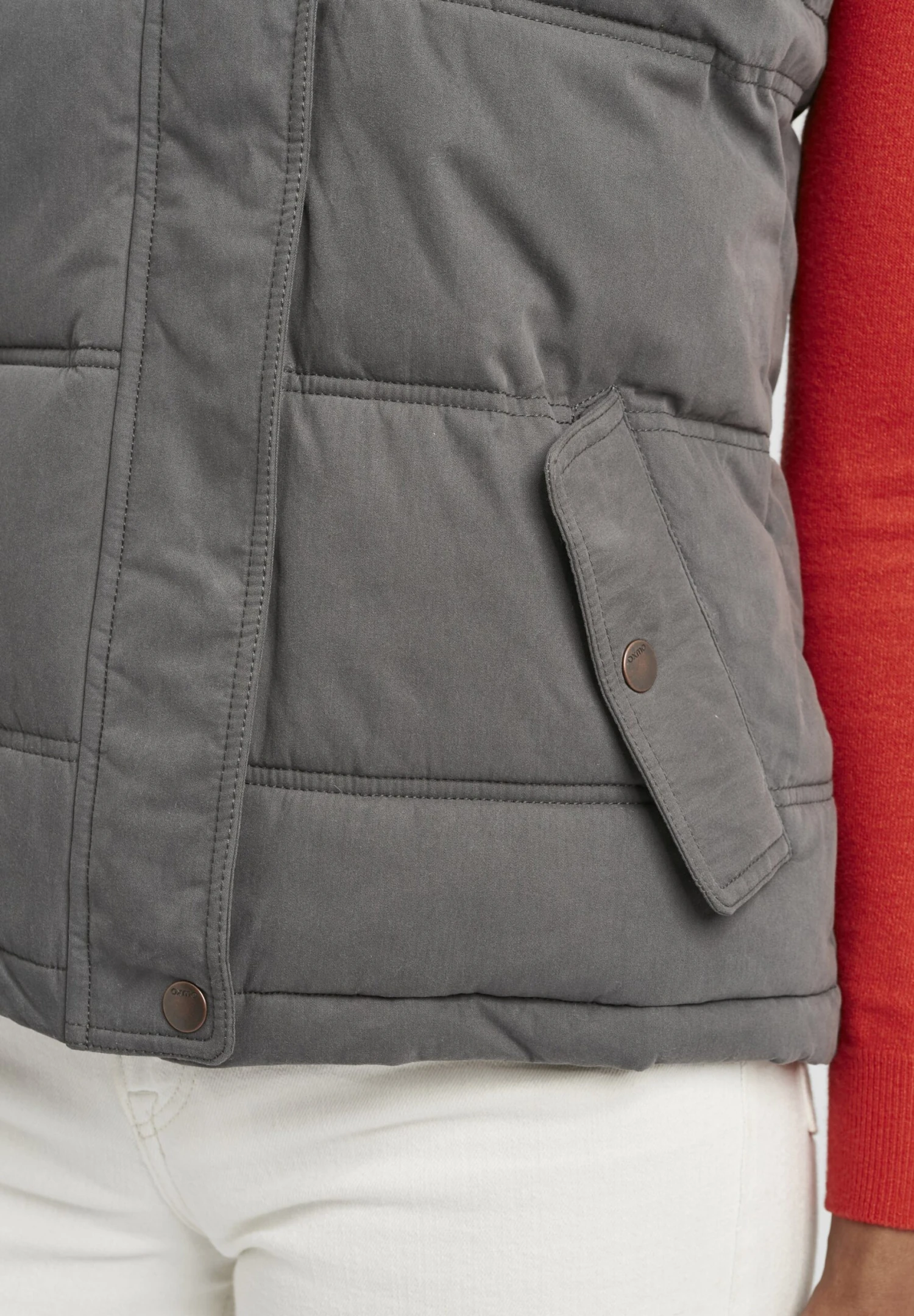 OXMO Oxlewonda - Chaleco - Dark Grey 5 OXMO Oxlewonda - Chaleco - Dark Grey - Imagen 5