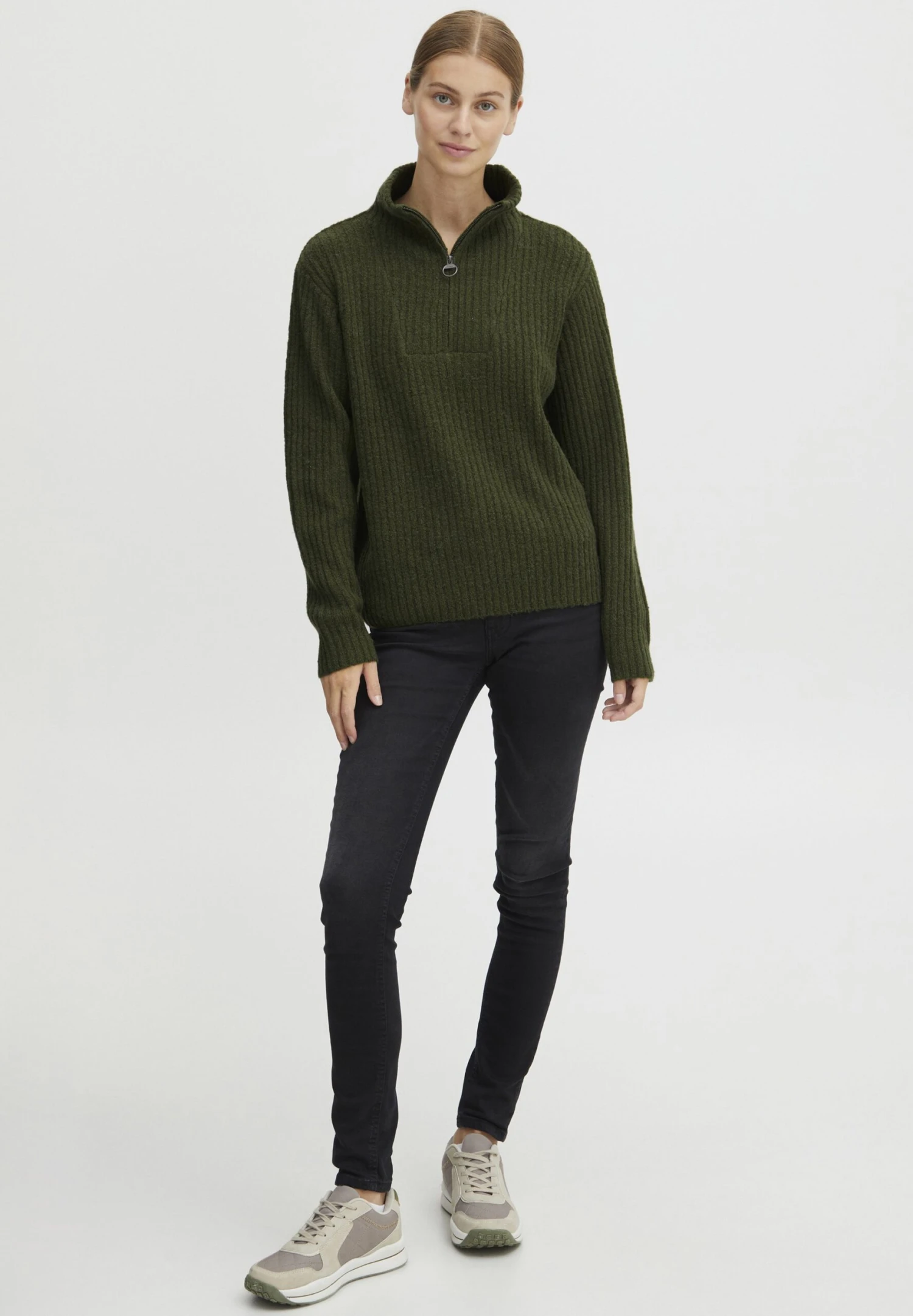 OXMO Oxsaline - Jersey De Punto - Rifle Green Melange 2 OXMO Oxsaline - Jersey De Punto - Rifle Green Melange - Imagen 2