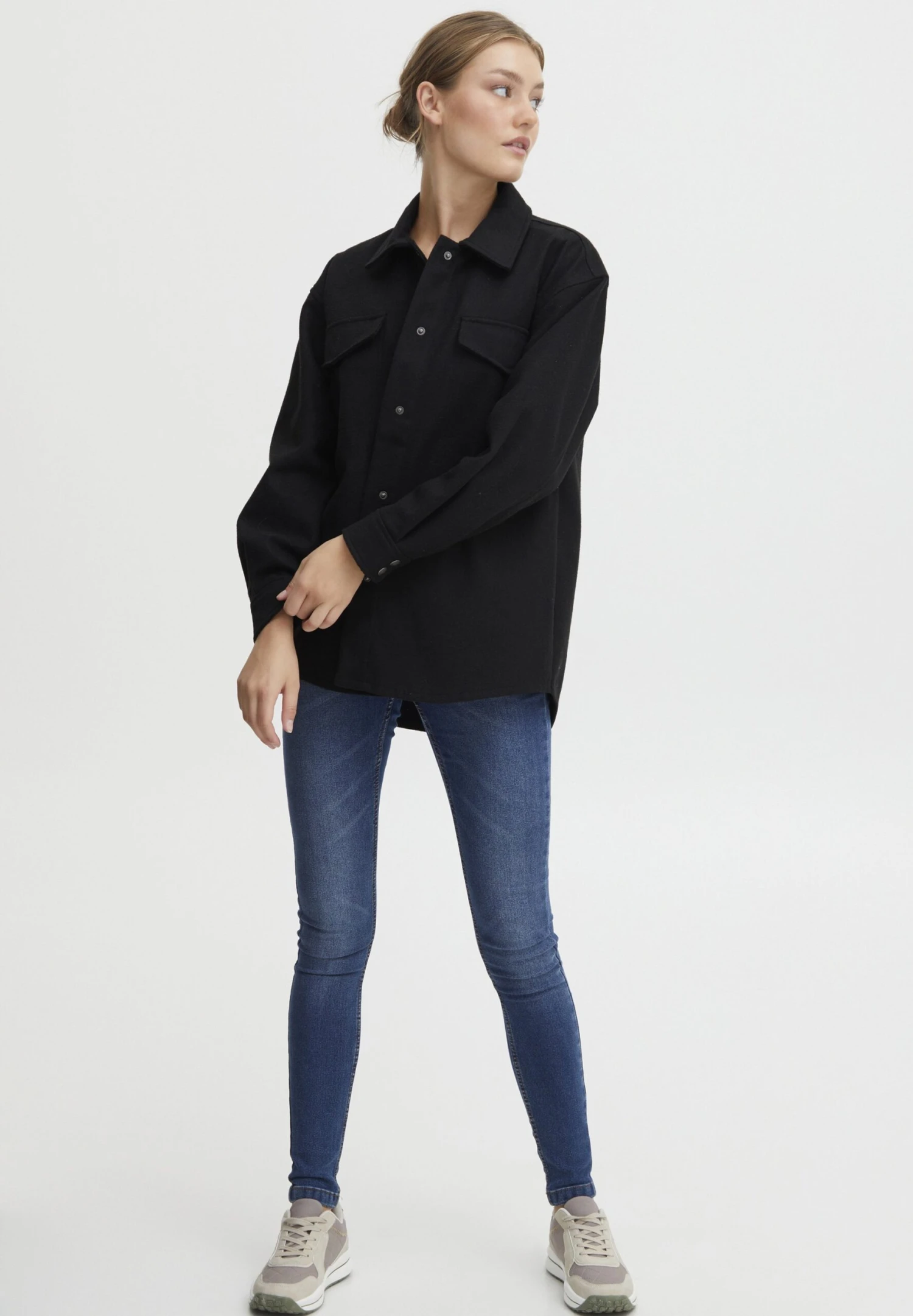 OXMO Valen - Chaqueta De Punto - Black 2 OXMO Valen - Chaqueta De Punto - Black - Imagen 2