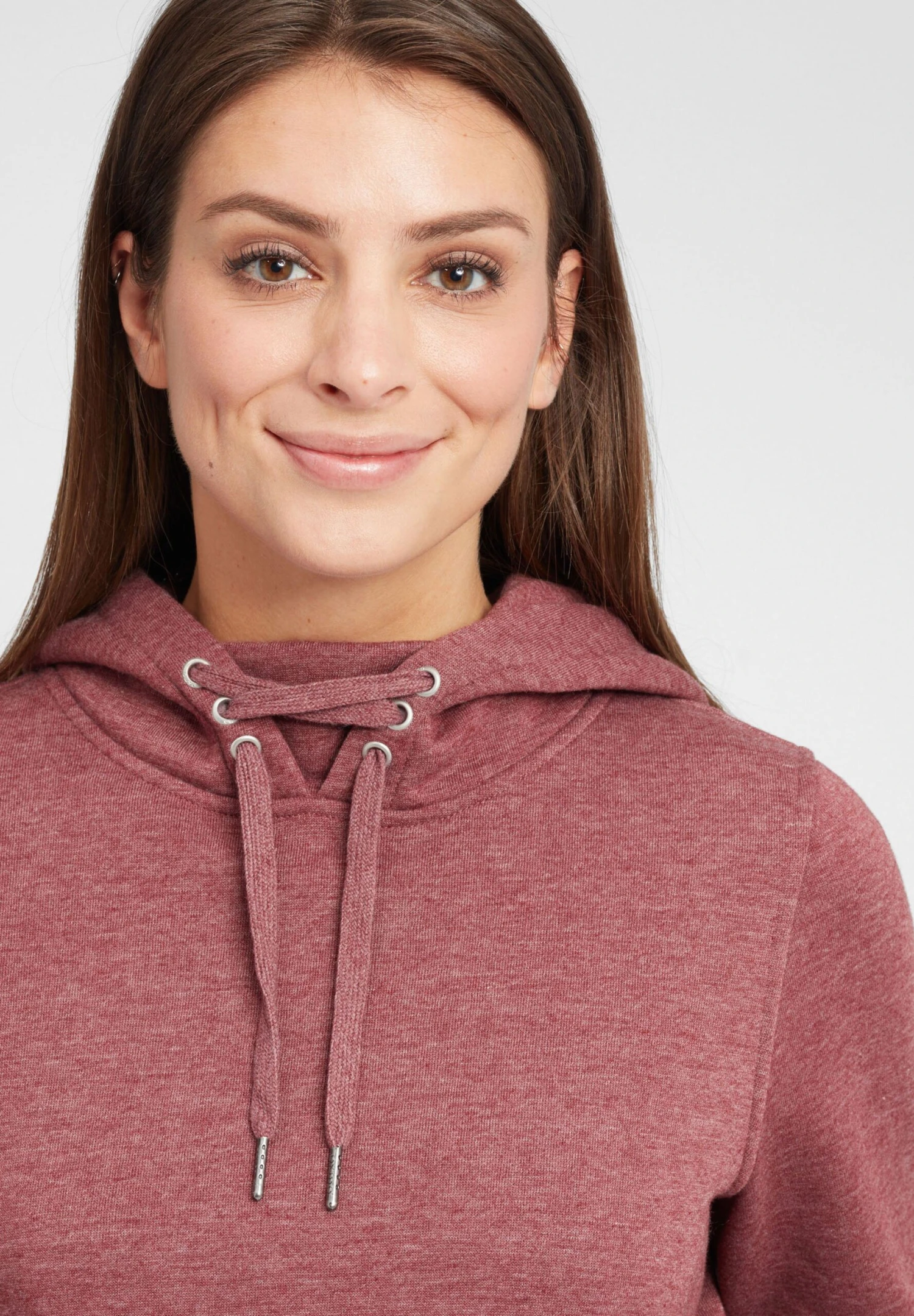 OXMO Oxowena - Jersey Con Capucha - Wine Red Melange 4 OXMO Oxowena - Jersey Con Capucha - Wine Red Melange - Imagen 4