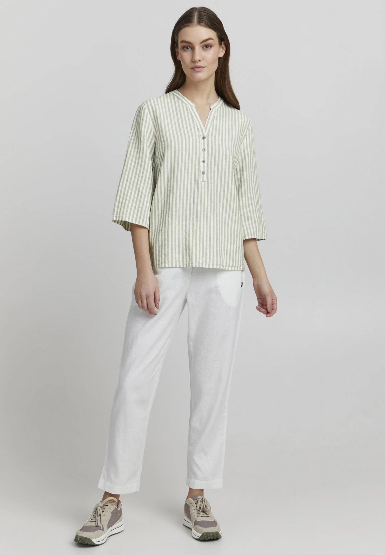 OXMO Oxanea - Blusa - Seagrass Mix 2 OXMO Oxanea - Blusa - Seagrass Mix - Imagen 2