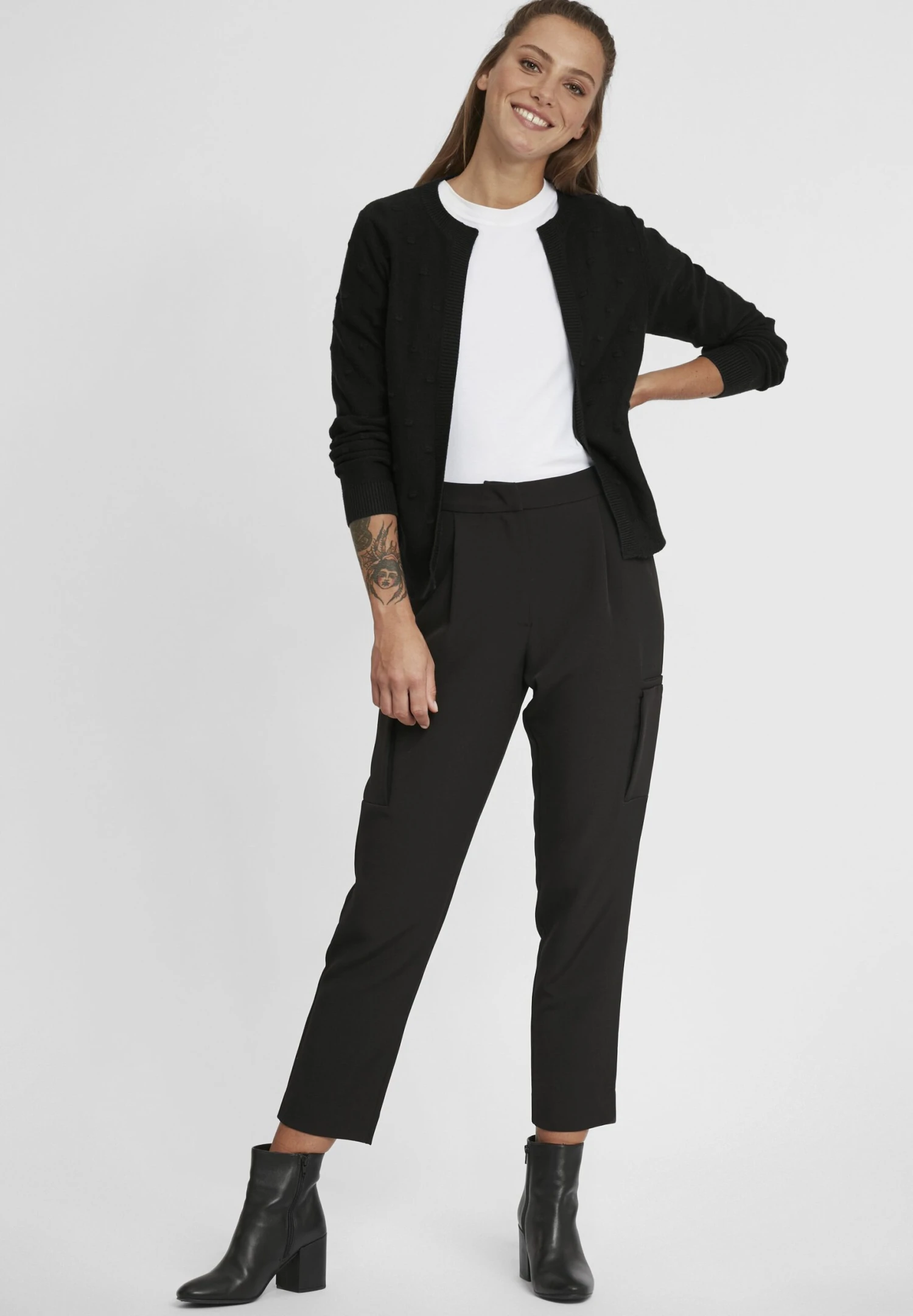 OXMO Oxkalotta - Chaqueta De Punto - Black 2 OXMO Oxkalotta - Chaqueta De Punto - Black - Imagen 2