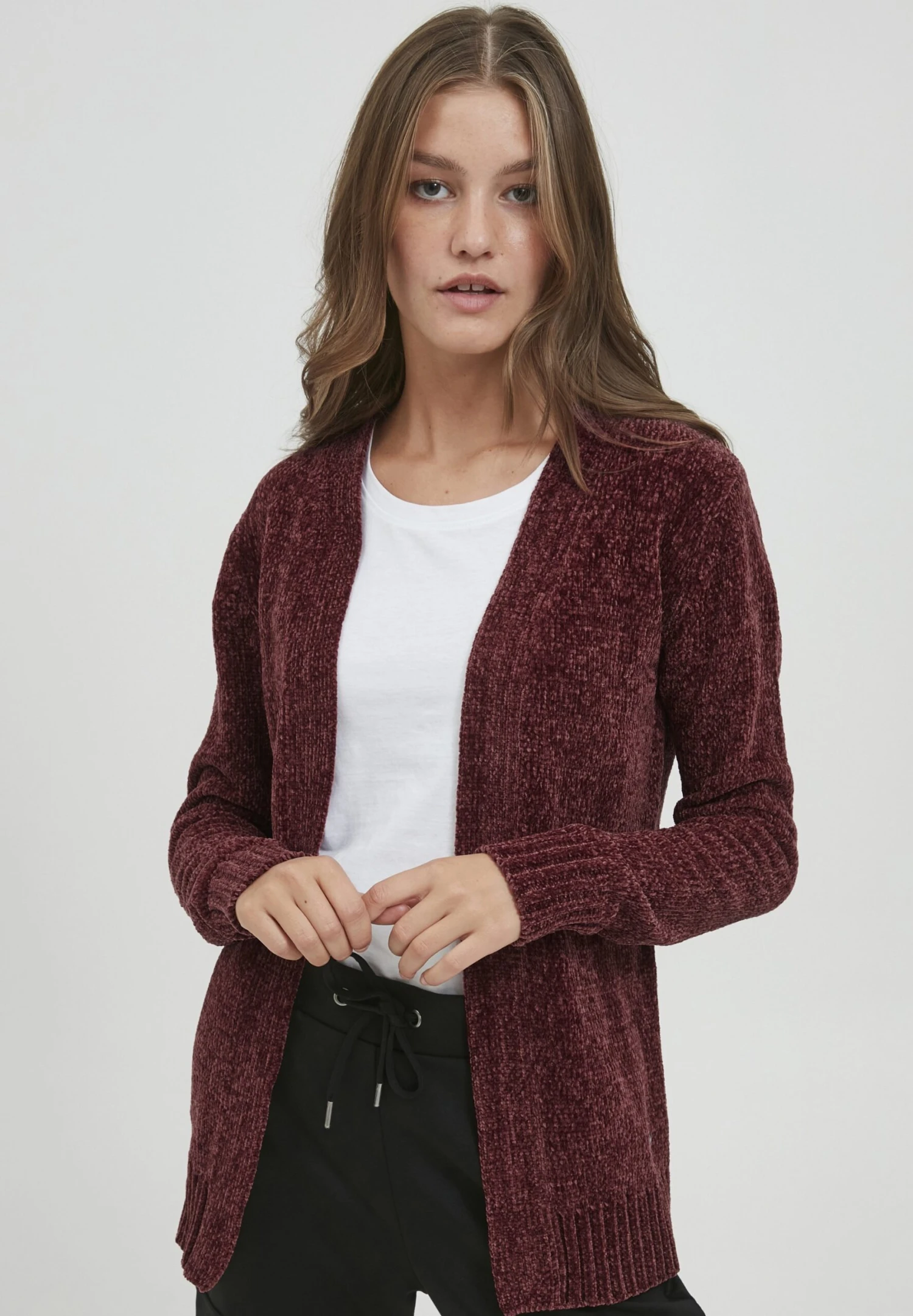 OXMO Oxelisabet - Chaqueta De Punto - Wine Red 1 OXMO Oxelisabet - Chaqueta De Punto - Wine Red