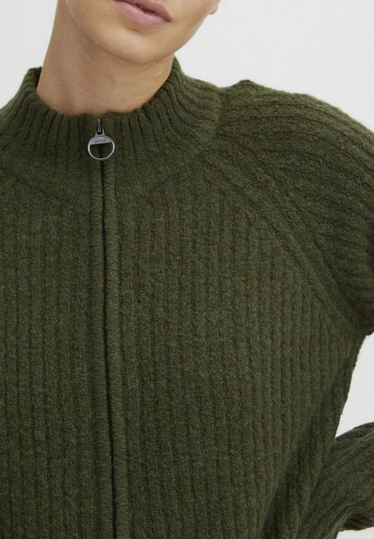 OXMO Sal - Chaqueta De Punto - Rifle Green Melange 5 OXMO Sal - Chaqueta De Punto - Rifle Green Melange - Imagen 5