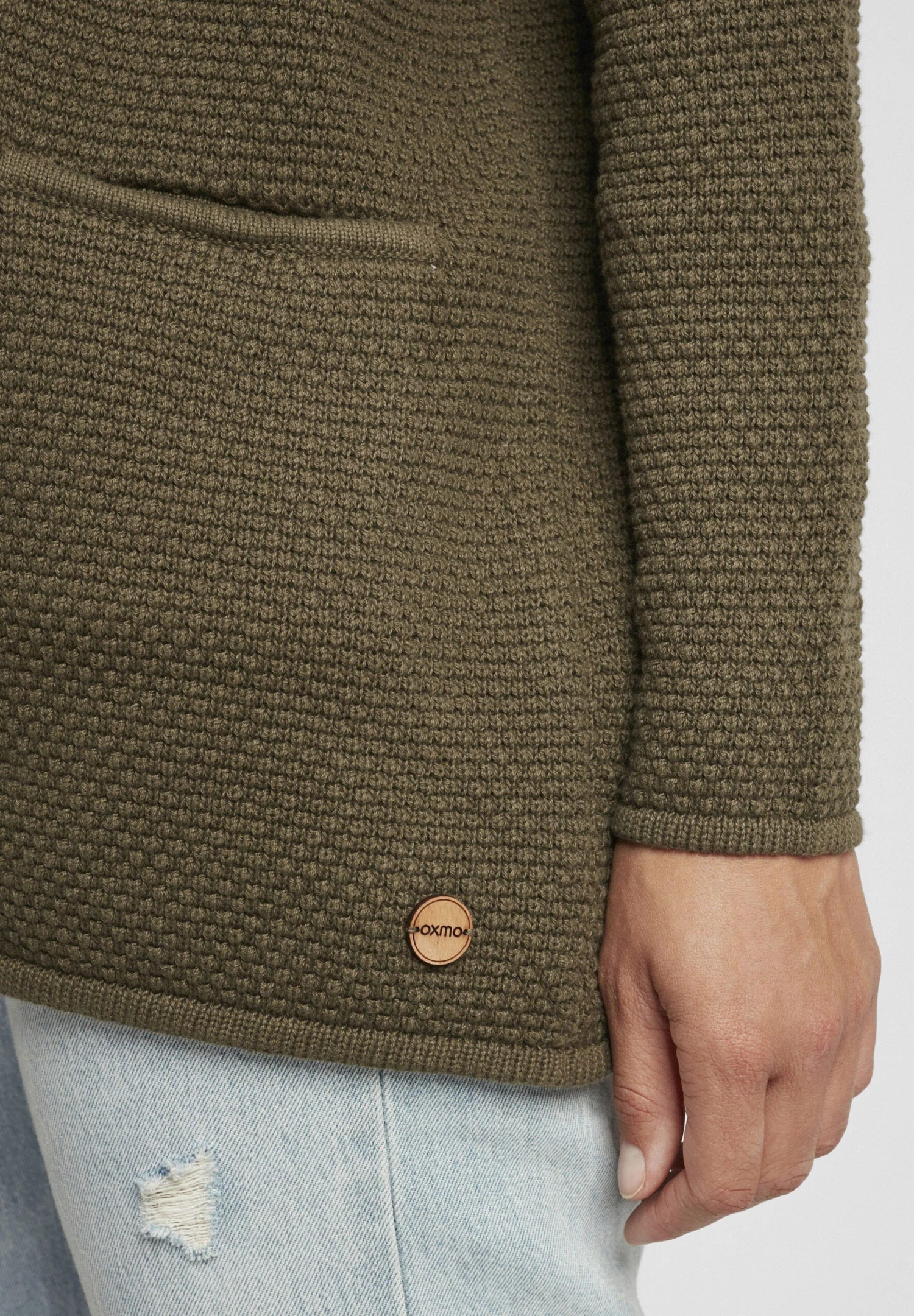 OXMO Oxhilda - Chaqueta De Punto - Ivy Green 5 OXMO Oxhilda - Chaqueta De Punto - Ivy Green - Imagen 5