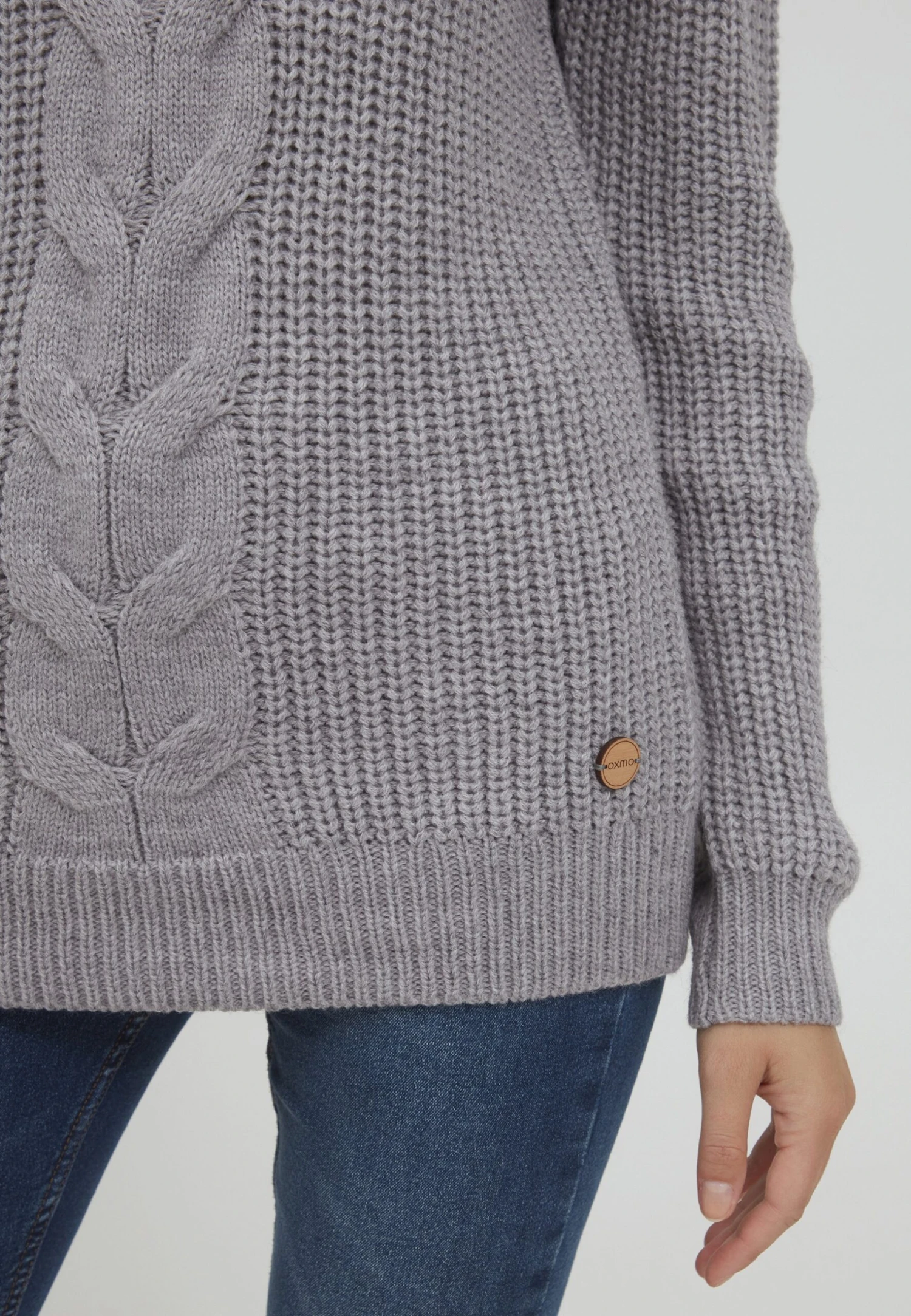 OXMO Oxnatasja - Jersey De Punto - Medium Grey Melange 4 OXMO Oxnatasja - Jersey De Punto - Medium Grey Melange - Imagen 4