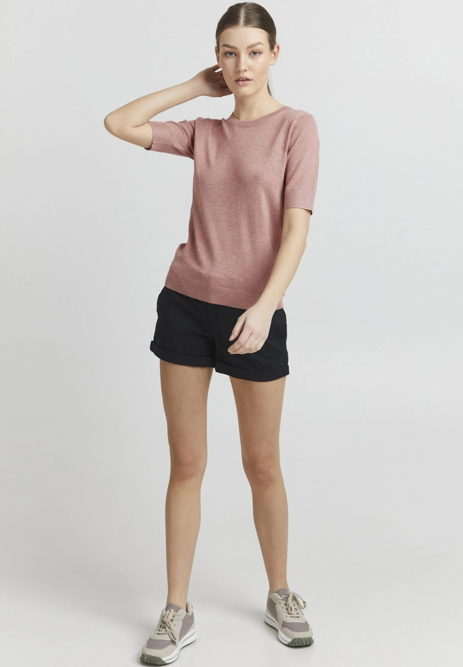 OXMO Oxhelin - Camiseta Básica - Ash Rose Melange 2 OXMO Oxhelin - Camiseta Básica - Ash Rose Melange - Imagen 2