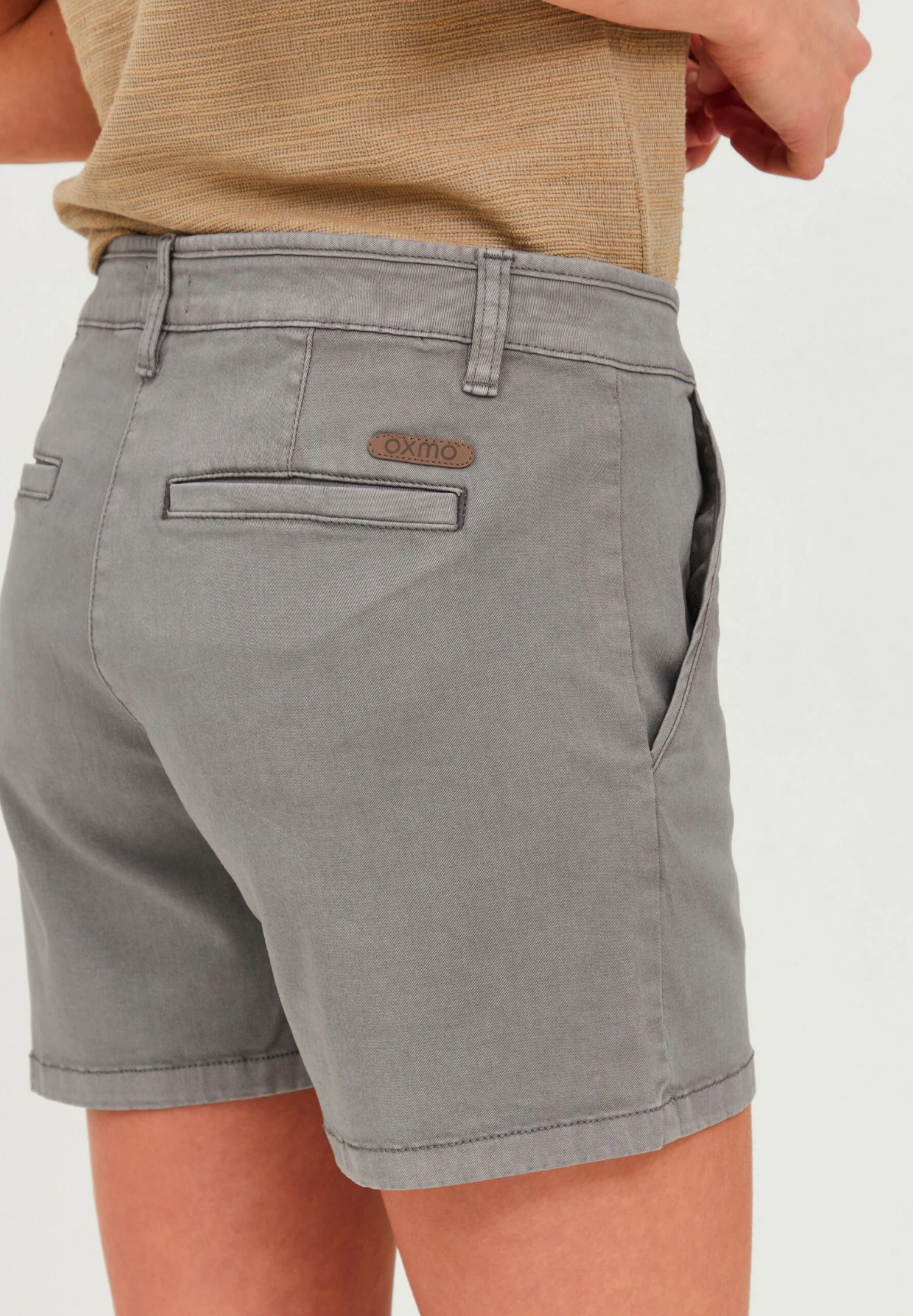 OXMO Oxkathy - Shorts - Mid Grey 4 OXMO Oxkathy - Shorts - Mid Grey - Imagen 4