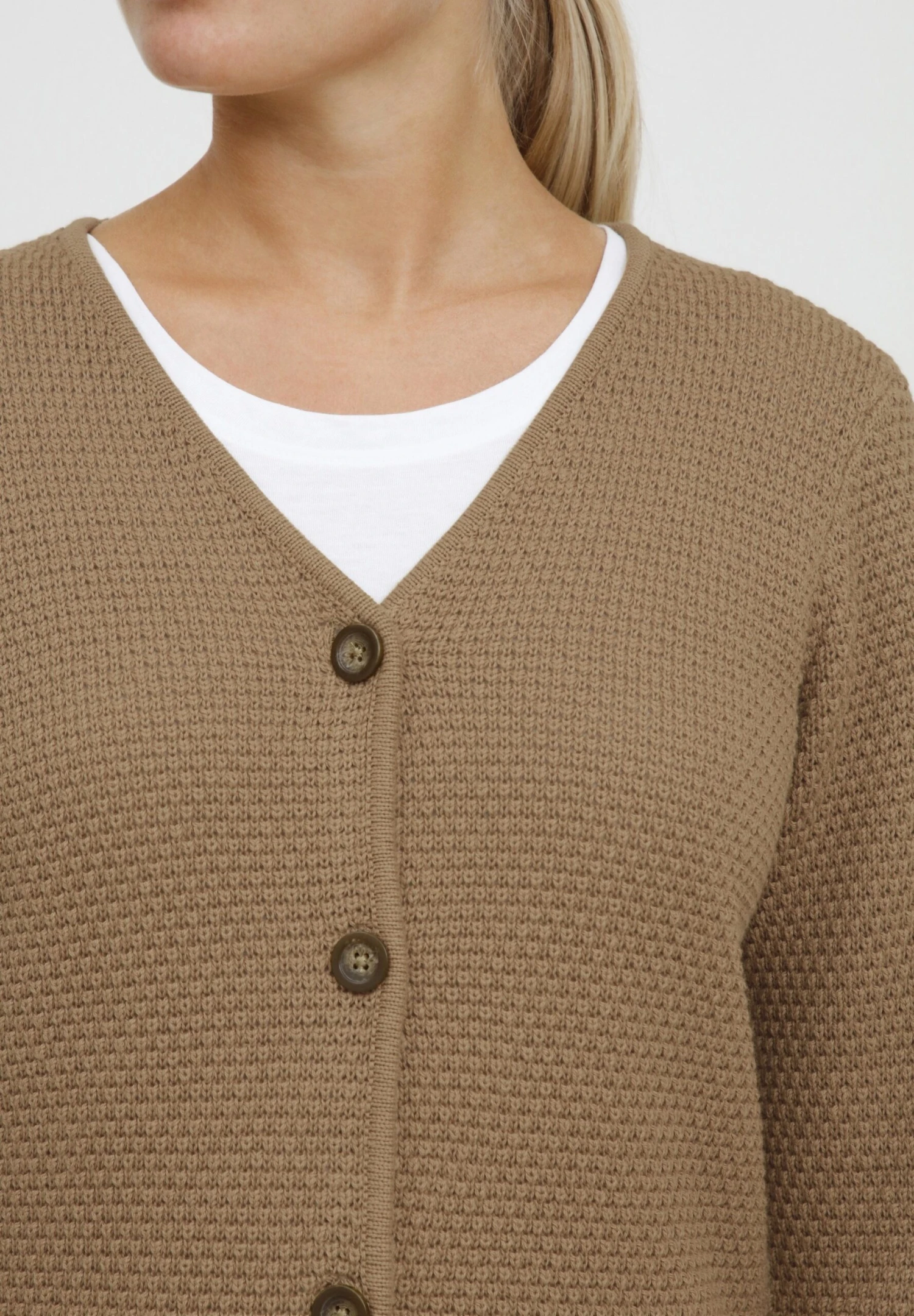 OXMO Oxhelga - Chaqueta De Punto - Kelp 4 OXMO Oxhelga - Chaqueta De Punto - Kelp - Imagen 4