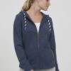 OXMO Oxwanda - Sudadera Con Cremallera - Ins Bl Mel