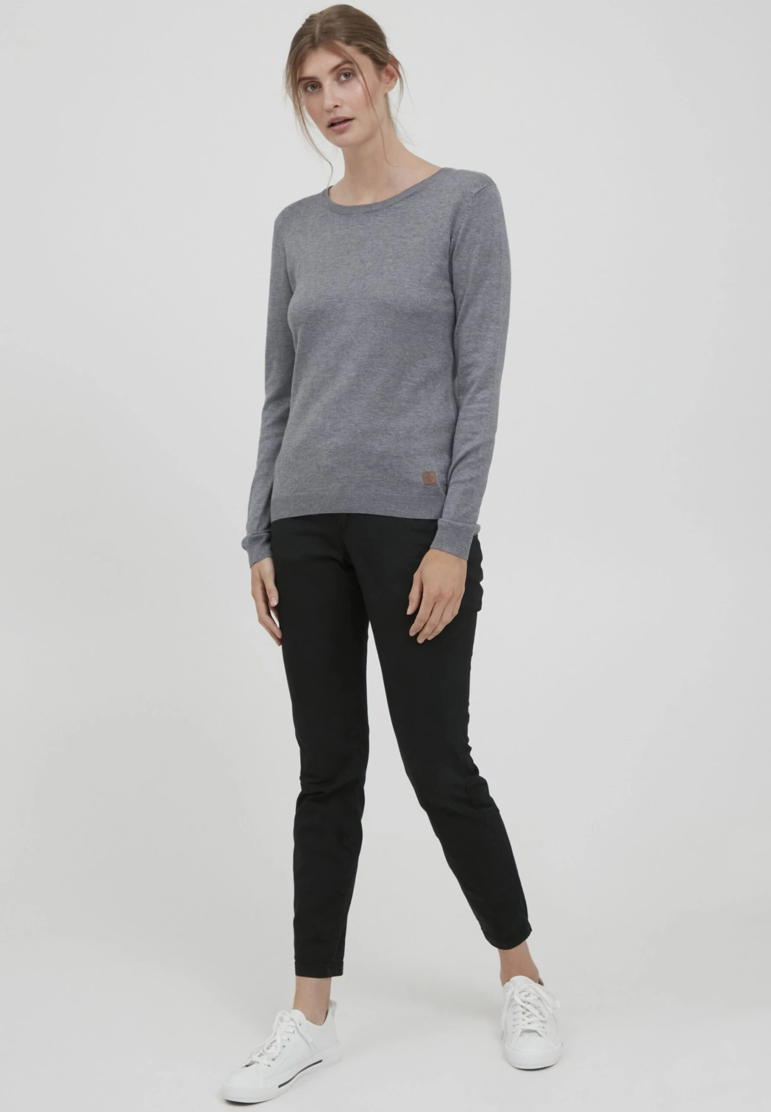 OXMO Oxedda - Jersey De Punto - Grey Mel 2 OXMO Oxedda - Jersey De Punto - Grey Mel - Imagen 2