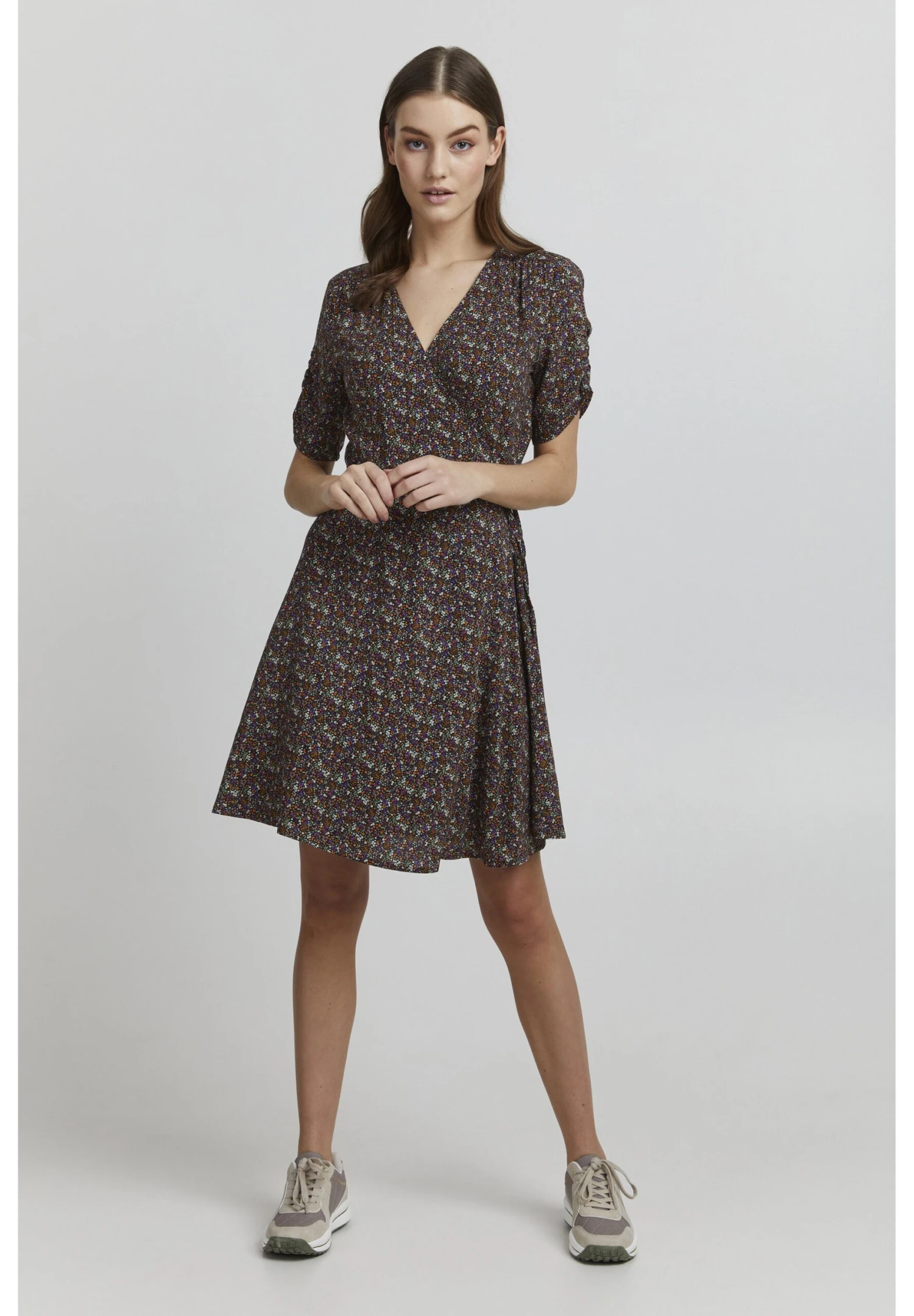 OXMO Oxembla - Vestido Informal - Burnt Orange Mix 2 OXMO Oxembla - Vestido Informal - Burnt Orange Mix - Imagen 2