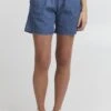 OXMO Oxlillith - Shorts Vaqueros - Mid Blue Denim