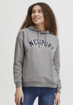 OXMO Oxcolisa - Jersey Con Capucha - Medium Grey Melange