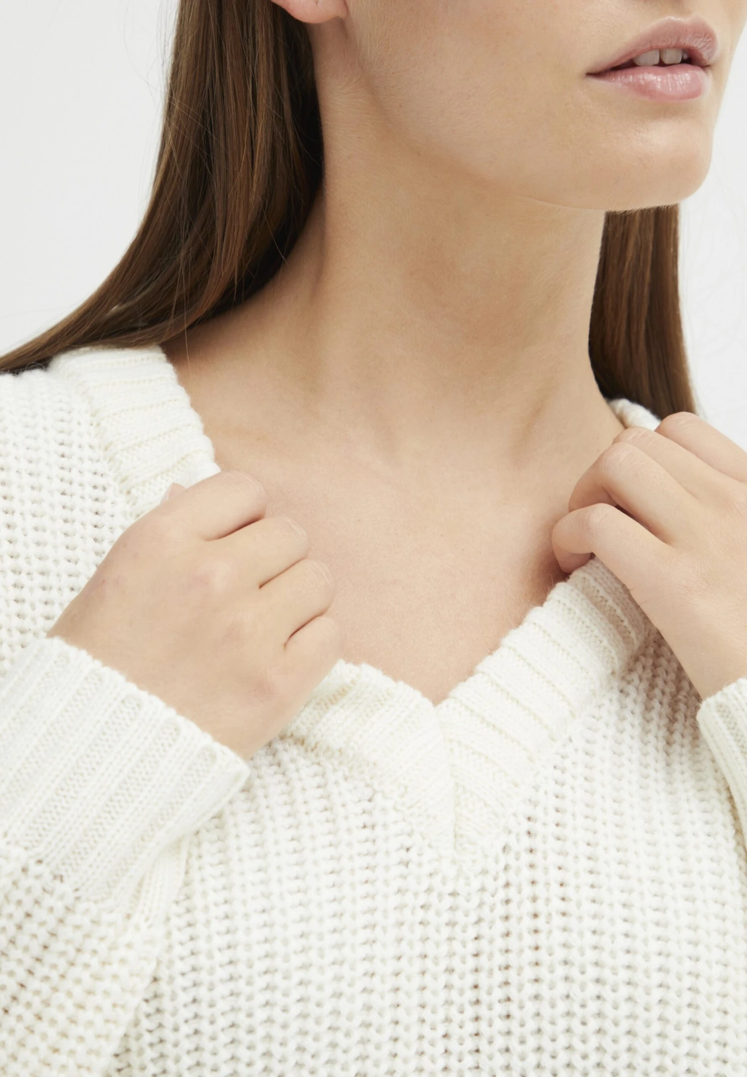 OXMO Nanny - Jersey De Punto - Cloud Dancer 4 OXMO Nanny - Jersey De Punto - Cloud Dancer - Imagen 4