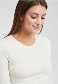 OXMO Oxmarie - Camiseta De Manga Larga - Oyster Grey Melange -Oxmo d7e7f2859fe44d7a9b33f56952957d5c