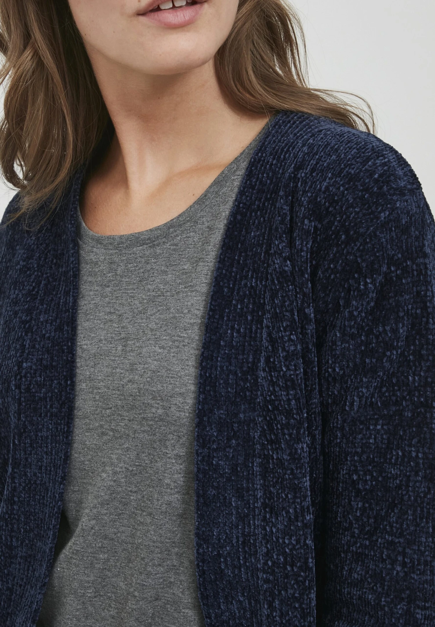 OXMO Oxelisabet - Chaqueta De Punto - Insignia Blue 4 OXMO Oxelisabet - Chaqueta De Punto - Insignia Blue - Imagen 4