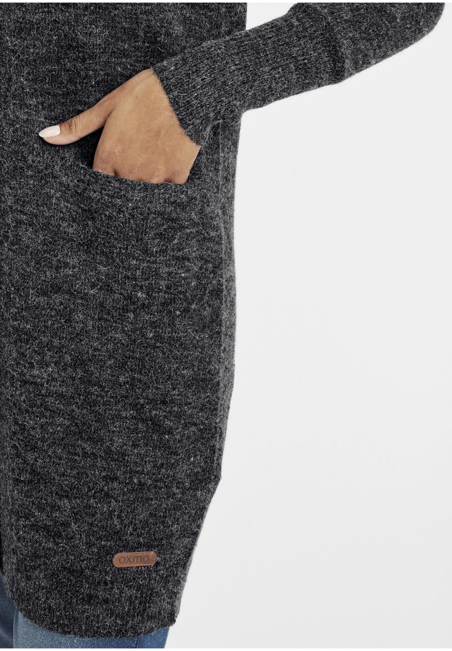 OXMO Oxneli - Chaqueta De Punto - Charcoal 5 OXMO Oxneli - Chaqueta De Punto - Charcoal - Imagen 5