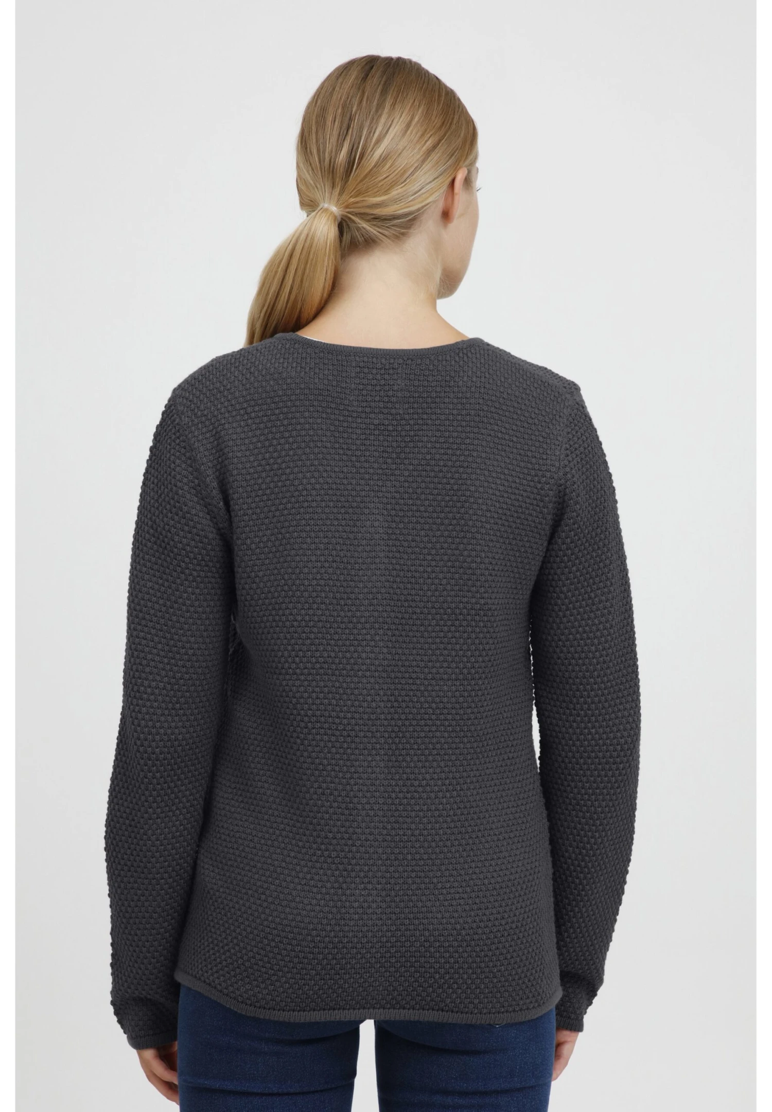 OXMO Oxhelga - Chaqueta De Punto - Pewter 3 OXMO Oxhelga - Chaqueta De Punto - Pewter - Imagen 3