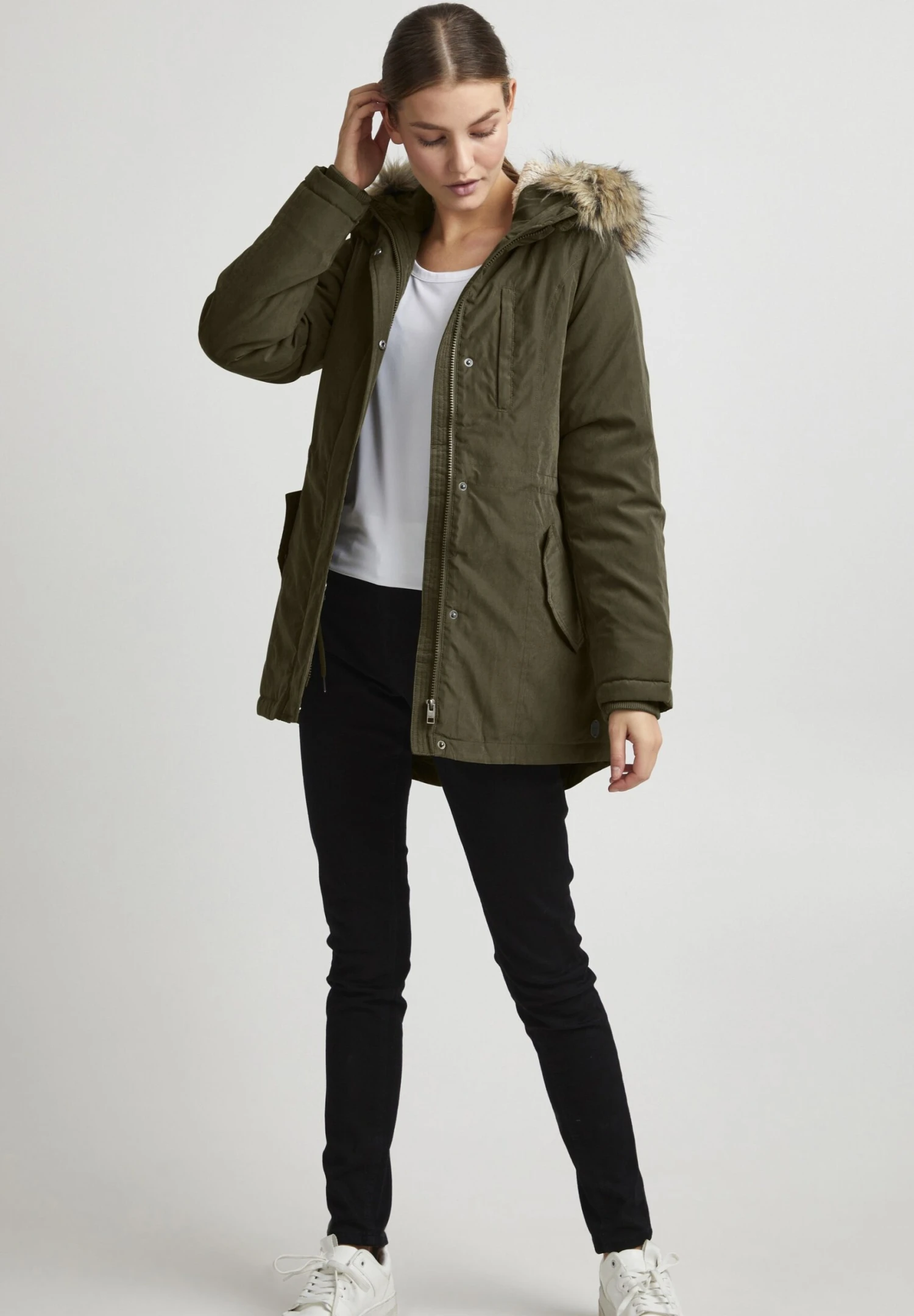 OXMO Oxloka - Abrigo De Invierno - Ivy Green 2 OXMO Oxloka - Abrigo De Invierno - Ivy Green - Imagen 2