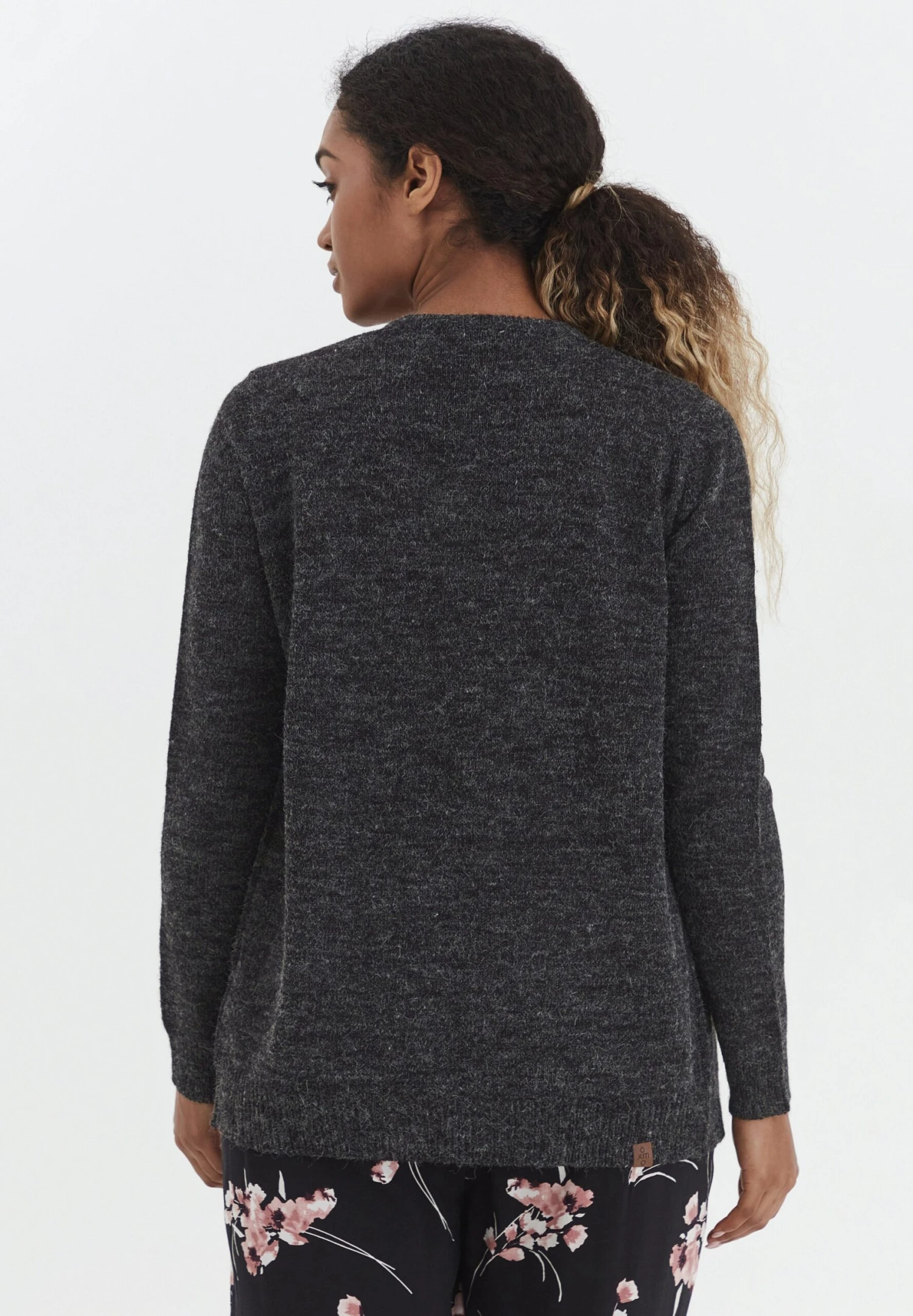 OXMO Oxnena - Chaqueta De Punto - Charcoal Mix 3 OXMO Oxnena - Chaqueta De Punto - Charcoal Mix - Imagen 3