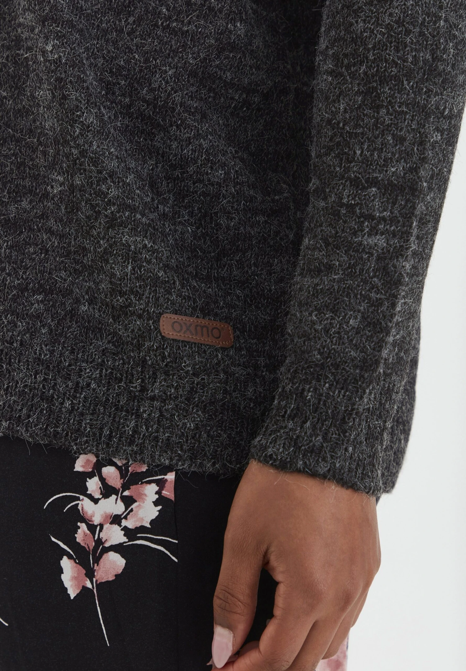 OXMO Oxnena - Chaqueta De Punto - Charcoal Mix 5 OXMO Oxnena - Chaqueta De Punto - Charcoal Mix - Imagen 5