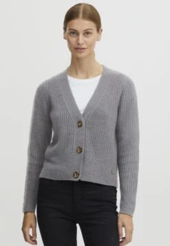 OXMO Oxnorene - Chaqueta De Punto - Mid Grey Melange