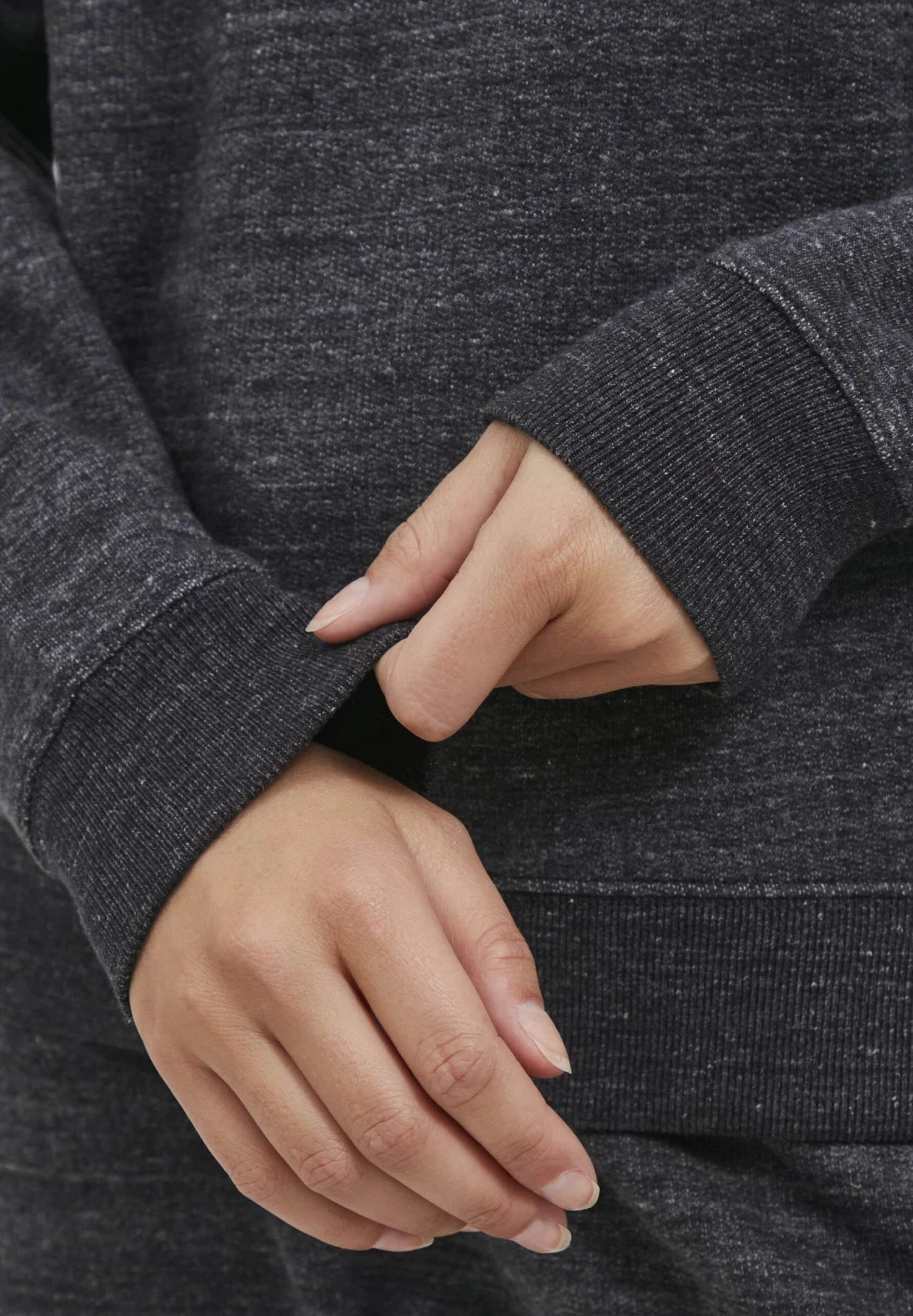 OXMO Oxhella - Jersey De Punto - Black Melange 5 OXMO Oxhella - Jersey De Punto - Black Melange - Imagen 5