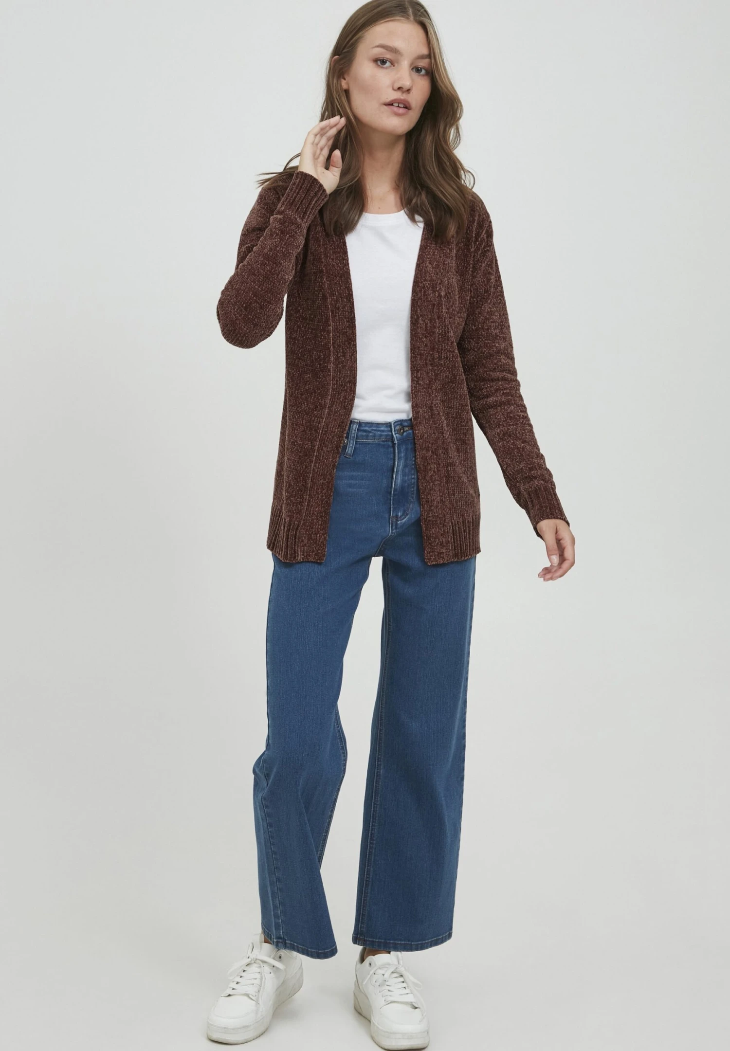 OXMO Oxelisabet - Chaqueta De Punto - Dark Cinnamon 2 OXMO Oxelisabet - Chaqueta De Punto - Dark Cinnamon - Imagen 2