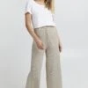 OXMO Oxrie - Pantalones - Oyster Grey Melange