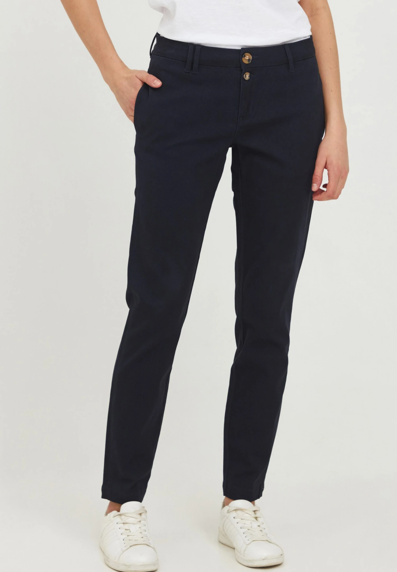 OXMO Pilar - Pantalones Chinos - Dress Blues 1 OXMO Pilar - Pantalones Chinos - Dress Blues