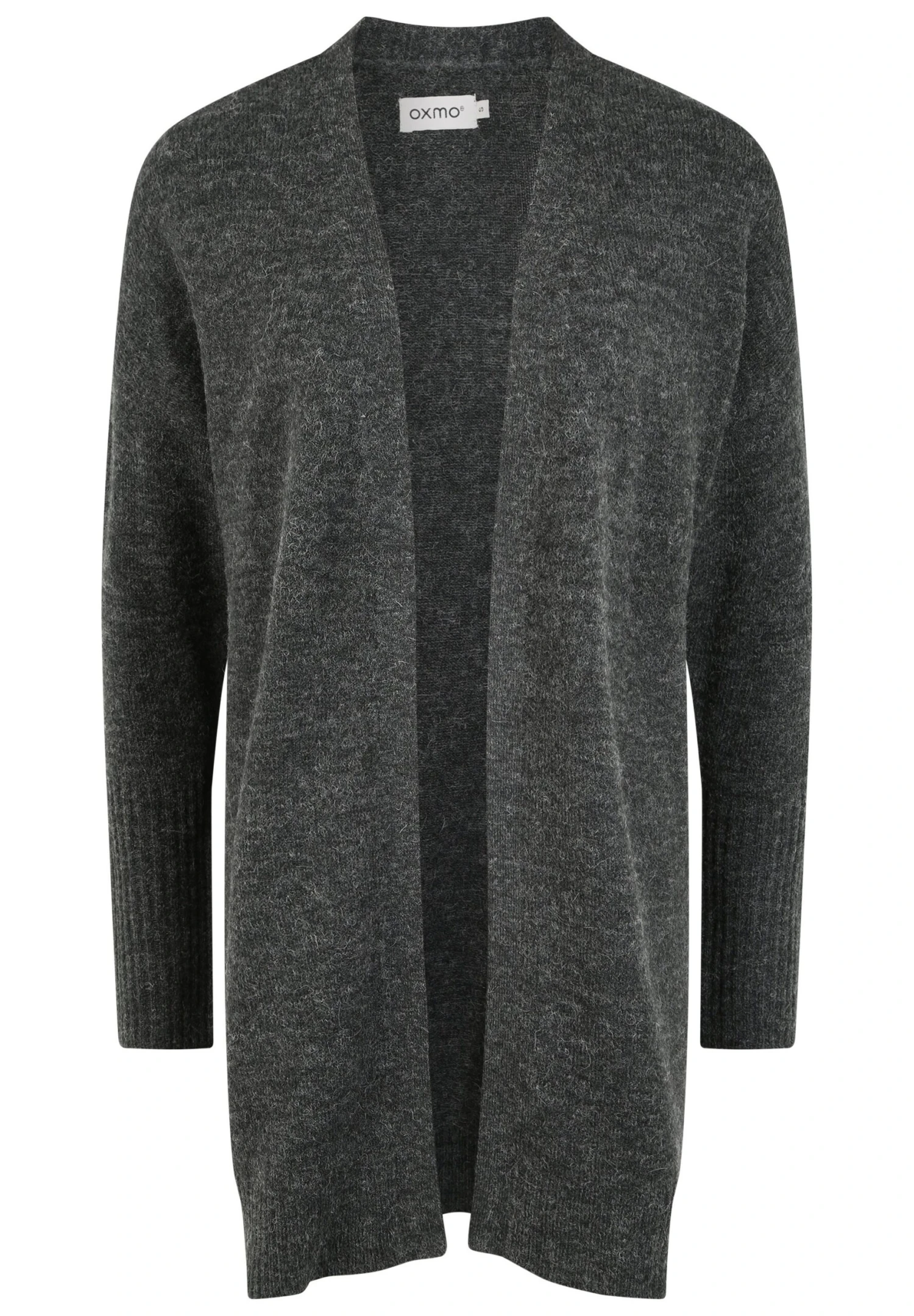 OXMO Oxgisele - Chaqueta De Punto - Dark Grey Melange 6 OXMO Oxgisele - Chaqueta De Punto - Dark Grey Melange - Imagen 6