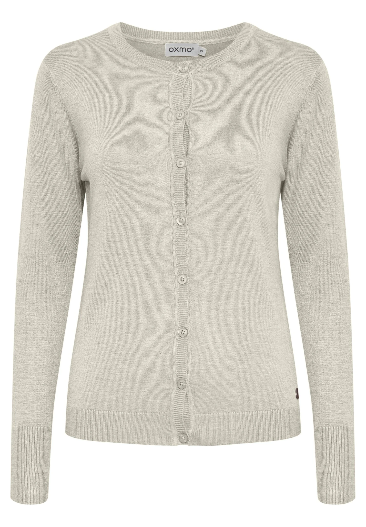 OXMO Chaqueta De Punto - Oyster Grey Melange 6 OXMO Chaqueta De Punto - Oyster Grey Melange - Imagen 6