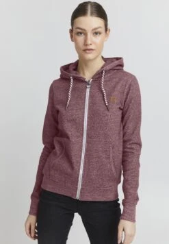 OXMO Celia - Sudadera Con Cremallera - Wine Red Melange